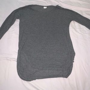 Basic grey long sleeve tunic